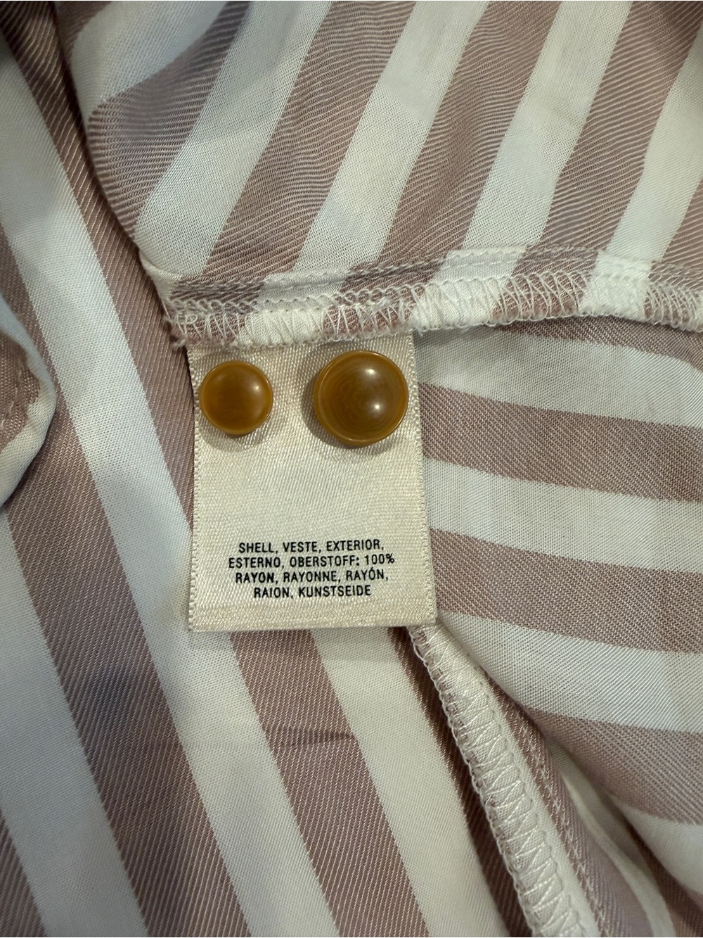 Maeve by Anthropologie Striped Ruched V-Neck Blouse Womens Size 6 - Picture 8 of 8